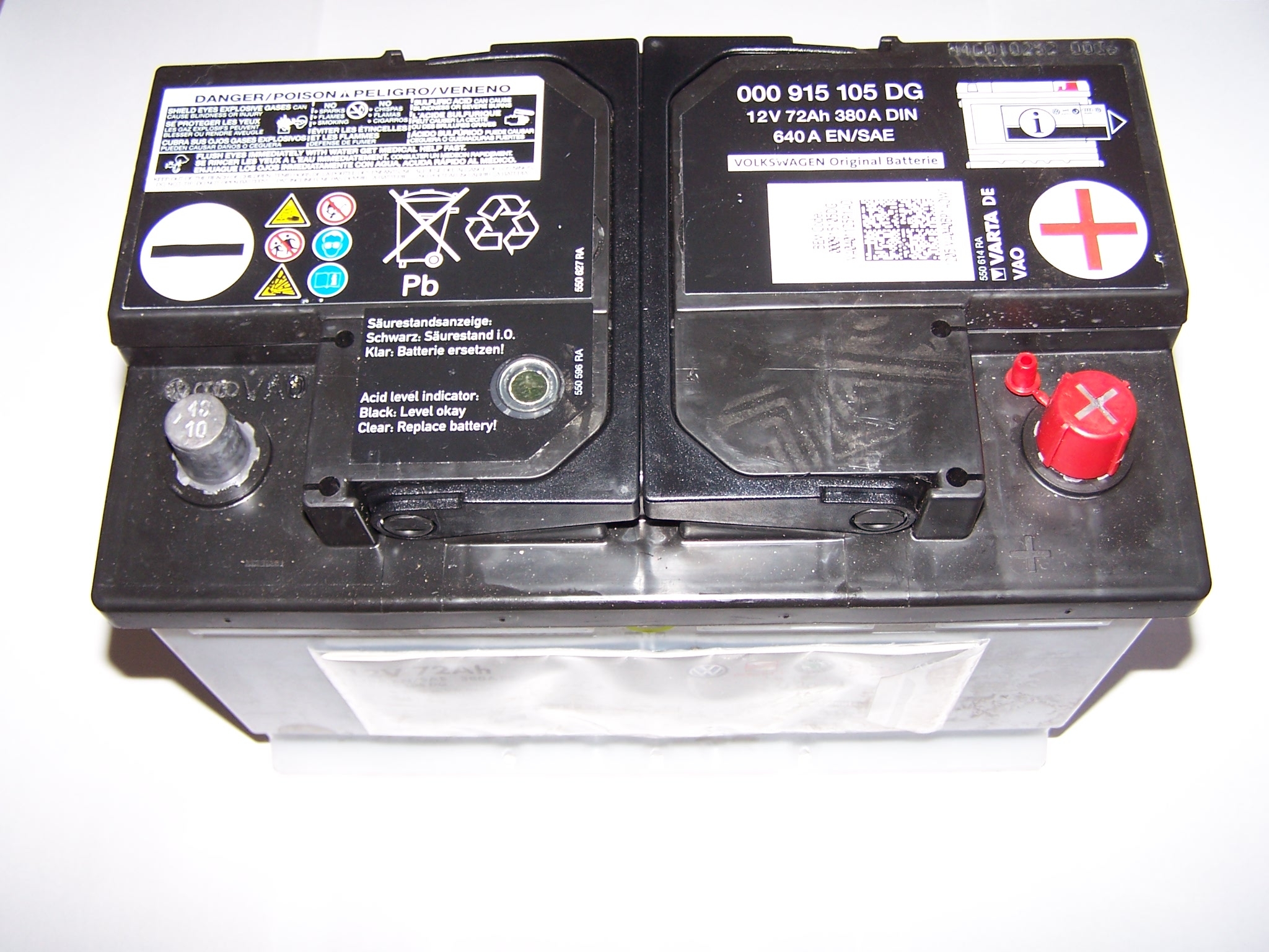 Батарея аккумуляторная, 12В 72А/ч